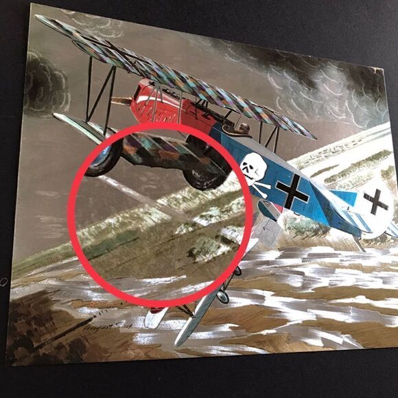 The Great Air War Ventaire Pharmaceutical Promo Foil 8x10” WW2 Print Art Pair - Picture 11 of 16